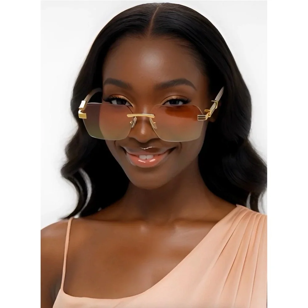 Luxury Sunglasses Women Fashion‎ Gradient Lens Vintage Sun Glasses Aviator UV400
